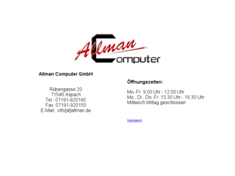allman.de website preview