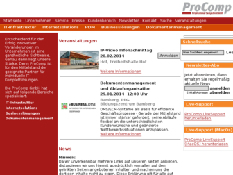 procomp.de website preview