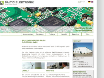 balticelektronik.de website preview