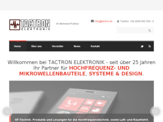 tactron.de website preview