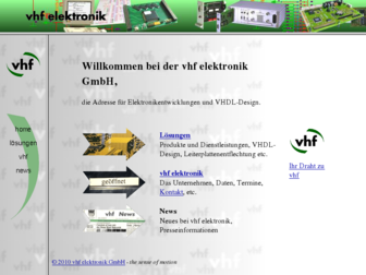 vhf-elektronik.de website preview
