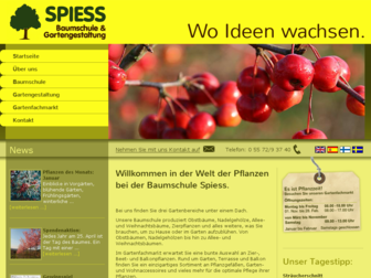 baumschule-spiess.de website preview