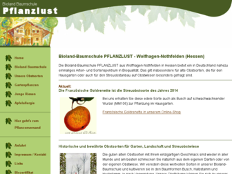 pflanzlust.de website preview