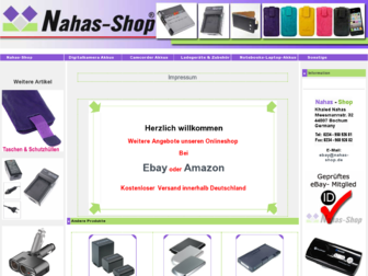 nahas-shop.de website preview