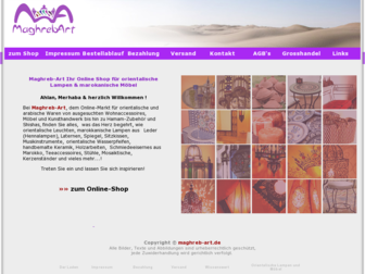 maghreb-art.de website preview