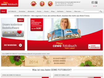 cewe-fotobuch.ch website preview