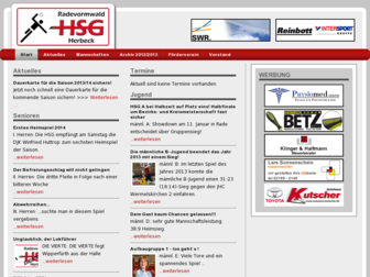 rader-handball.de website preview
