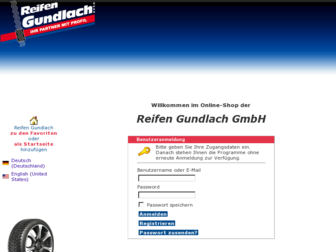 webshop.reifengundlach.de website preview