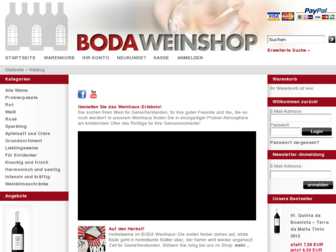 boda-weinshop.de website preview