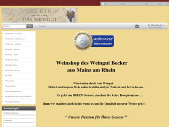 weinshop-becker.de website preview