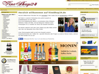 vineshop24.de website preview