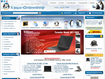 linux-onlineshop.de website preview
