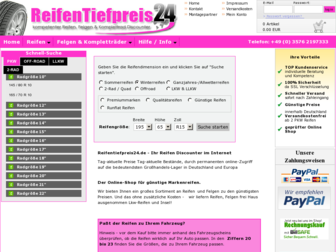 reifentiefpreis24.de website preview