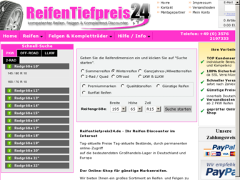 reifen-discount-guenstig.de website preview