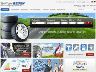 tipptopp-reifen.de website preview
