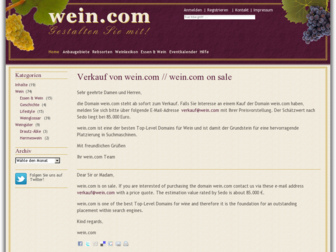 wein.com website preview