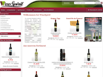 winespirit.de website preview