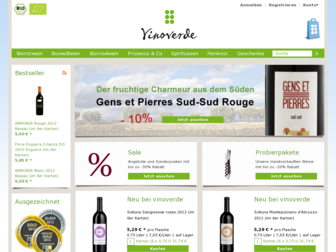 vinoverde.de website preview