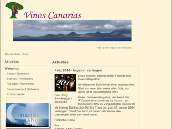 vinos-canarias.de website preview