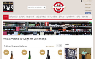 wagners-weinshop.com website preview
