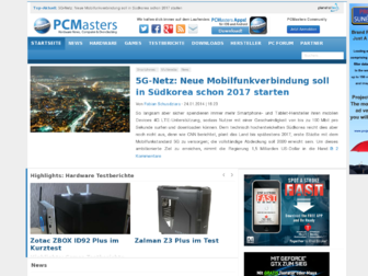 pcmasters.de website preview