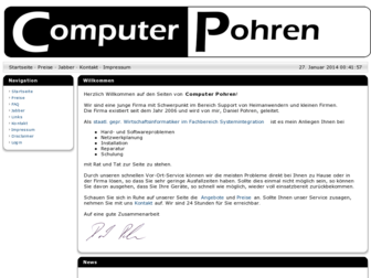 computer.pohren.com website preview