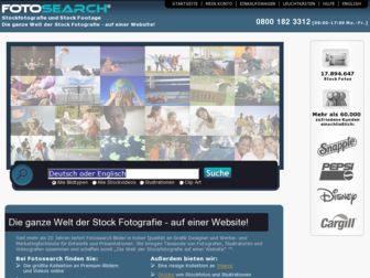 fotosearch.de website preview