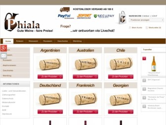 phiala.de website preview