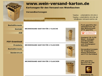 wein-versand-karton.de website preview