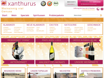 xanthurus.de website preview