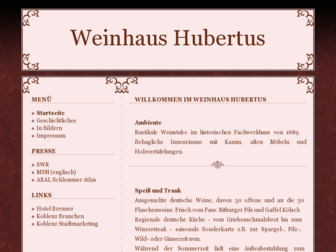 weinhaus-hubertus.de website preview