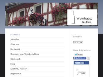 weinhaus-bluhm.de website preview