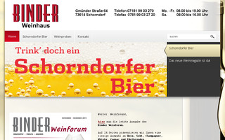 binder-weinhaus.de website preview