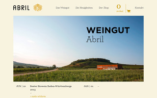 weingut-abril.de website preview