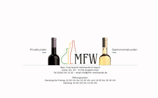 mfw-weinhandel.de website preview