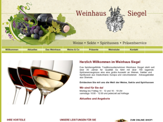 weinhaus-siegel.de website preview