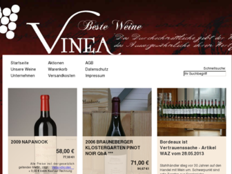 vinea.de website preview