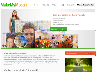 makemymosaic.de website preview
