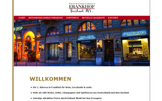 frankhof-weine.de website preview