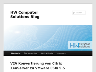blog.hwcomputersolutions.de website preview