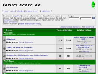 forum.acorn.de website preview