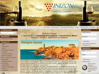 vinizon.de website preview