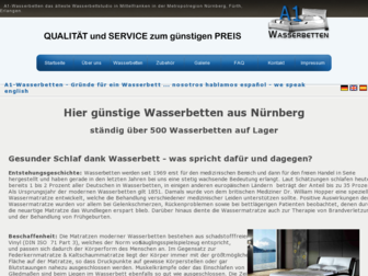 a1-wasserbetten.de website preview