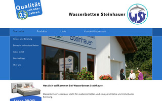 wasserbetten-steinhauer.de website preview