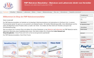 fmp-matratzen-manufaktur.de website preview