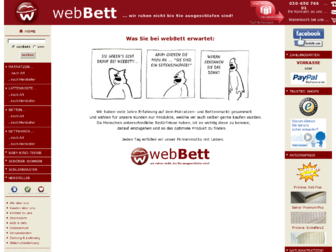 webbett.de website preview