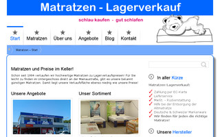 matratzen-lagerverkauf.de website preview