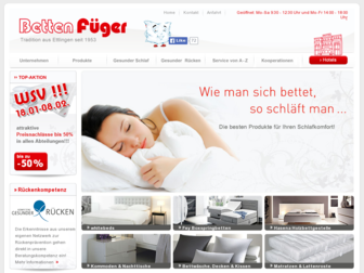 betten-fueger.de website preview
