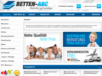 betten-abc.de website preview