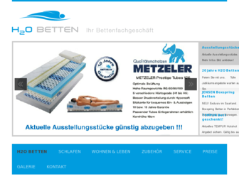 h2o-betten.com website preview